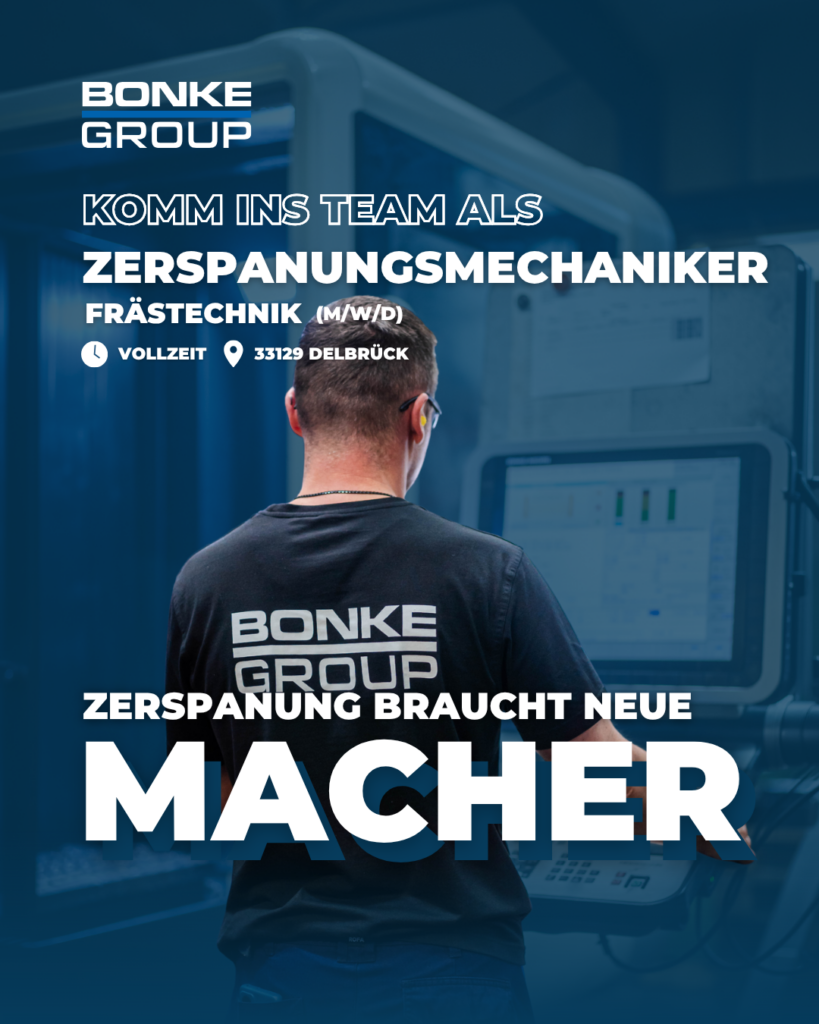 Zerspanungsmechaniker Frästechnik an einer Fräse