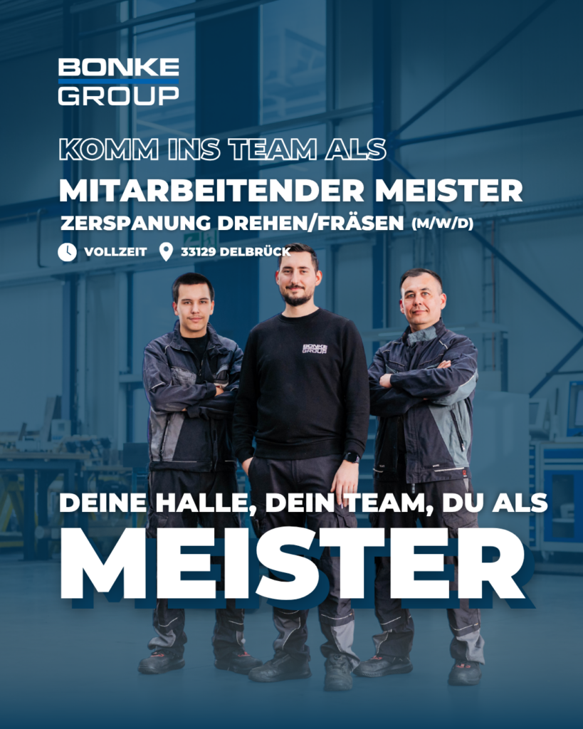 Mitarbeitender Meister Zerspanungstechnik