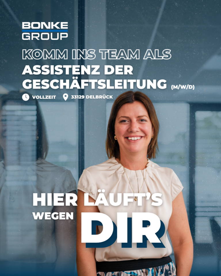 Stellenanzeige - Assistenz der Geschäftsleitung (m/w/d) - vollzeit - 33129 Delbrück